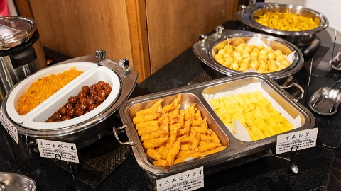 ホテルおかだのバイキング朝食メニュー